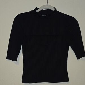 Nasty Gal Come Cut-Out On Top Black Size 4